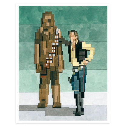 Han Solo and Chewbacca